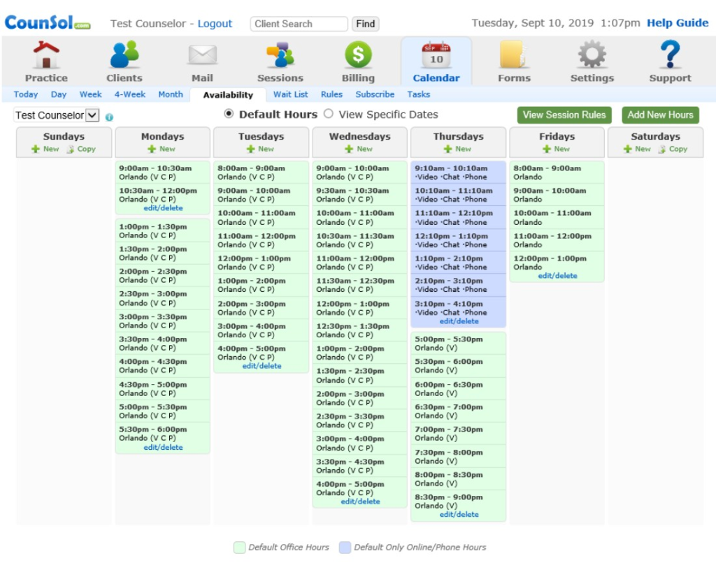 EHR Mental Health System