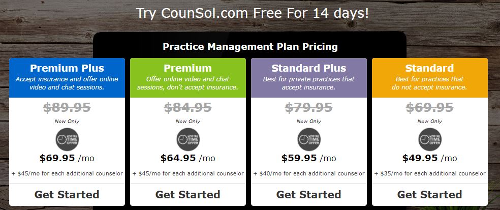 CounSol Pricing